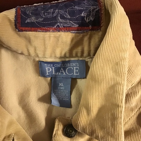 THE CHILDREN’S PLACE CORDUROY BUTTON JACKET SZ 14 - Picture 3 of 9